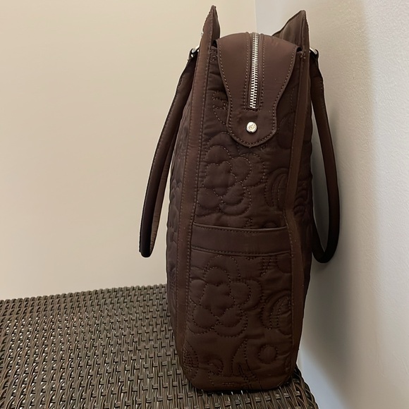 Vera Bradley large tote in chocolate brown - Picture 4 of 7